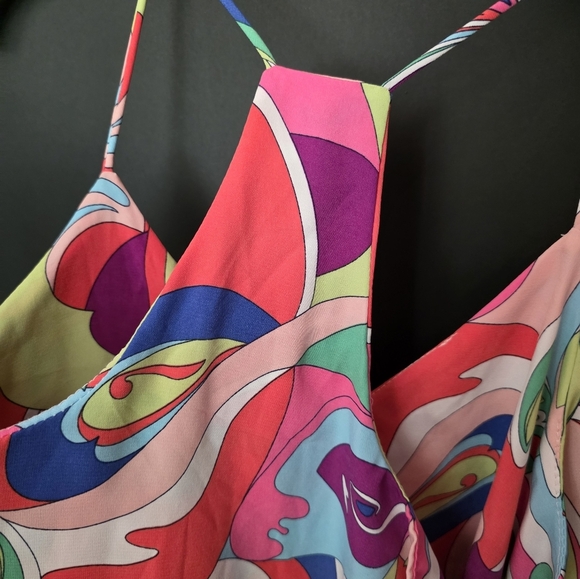 Abstract Sleeveless Women's Top Size Small - Picture 4 of 8